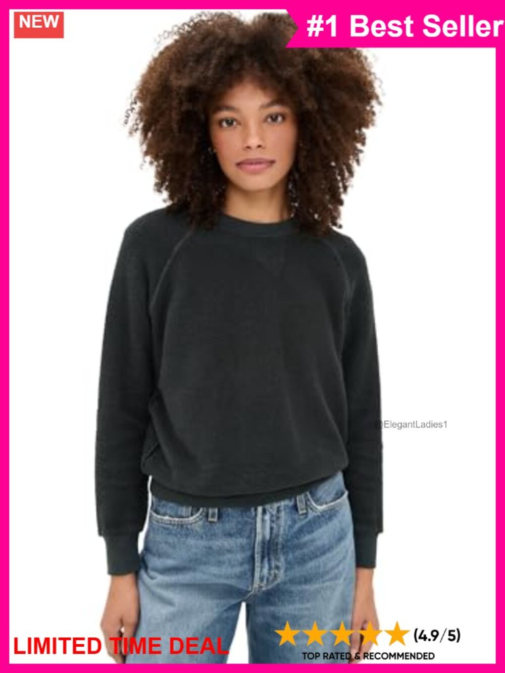Lightweight Stretch Fleece Crew Neck Sweatshirt Slim Fit Pullover